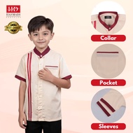 Baju Kemeja Ala Sriti Kanak-Kanak | Uniform Sekolah Agama Lelaki | Material Koshibo Sejuk & Tak Jara