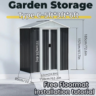 Garden Shed Outdoor garden Storage Outdoor Cabinet Storage metal shed large backyard storage setor l