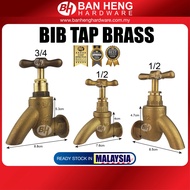 BIB TAP BRASS 1/2" - L/D CITY / BIB TAP BRASS 1/2'' H/D / BIB TAP BRASS 3/4'' H/D