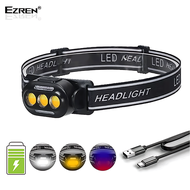 Ezren EZ-YD02 LED Headlight Lampu Senter Kepala Mode USB Charge