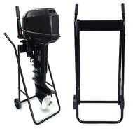 Outboard Boat Motor Stand Heavy Duty 165LB Load Capacity Engine Trolley for Repair Maintenance Stora