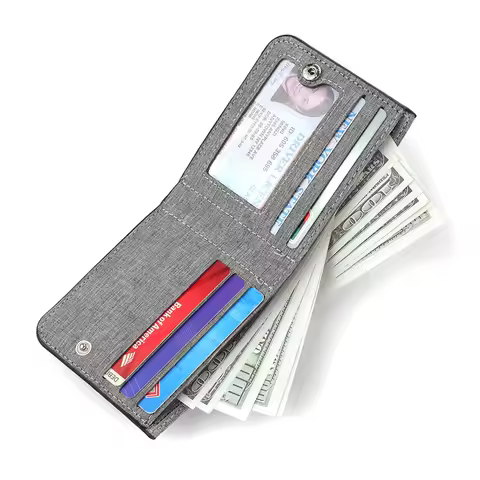 Men's Short Wallet Credit Card ID Card Holder Wallet Business Casual Slim Fit New Fashion Men's Yout