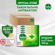 Dettol Sabun Batang Antibakteri Original 100gr isi (5 pcs x 27 pack) [Karton]