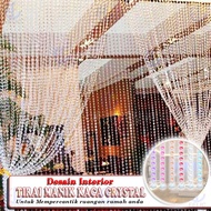 Eelic TMM-P1.5M/P2M CONTAINS 5 PCS CRYSTAL BEAD CURTAIN DECORATIONS CHOICE OF 1.5 METERS LENGTH AND 