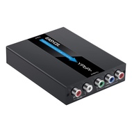 HDMI to Component Converter with Scaler Function, Aluminum 1080P HDMI to YPbPr, HDMI to RGB 5RCA Sca
