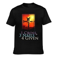 Custom Design 1 Cross + 3 Nails = 4 Given Regular Fit Mens Summer Tshirt