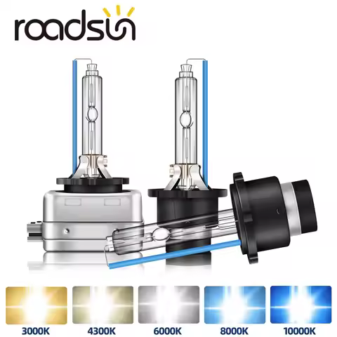 roadsun 2Pcs Headlight D1S D2S D3S D4S Xenon HID Car Bulbs 35W D1 D2 D3 D4 Headlamp 4300K 6000K 8000