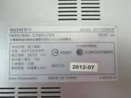 台中筆電維修：索尼SONY SVT131A11P 潑到液體不開機,時開時不開,會自動斷電,畫面變暗,顯卡故障機板維修