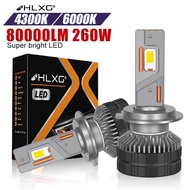 80000LM Canbus H7 LED Bulb small Size 9012 HIR2 H8 9005 9006 HB4 HB3 H4 H1 H11 Car Headlight Auto Light 6000K with Fan Lamp