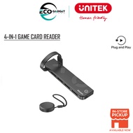 UNITEK 4-in-1 Game Card Reader with Remote for Nintendo Switch, Black, UNITEK Gift Box