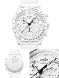 Swatch x Omega Snoopy 手錶/Omega Speedmaster Watch/MISSION TO THE MOONPHASE - FULL MOON/NEW MOON/OMEGA