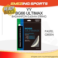 (100% ORIGINAL) YY BG66 ULTIMAX 0.65MM BADMINTON STRING - MADE IN JAPAN - BG66UM BG 66 UM 66UM 66ULT