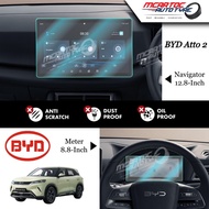 BYD Atto 2 Navigation & Instrument Panel Tempered Glass Screen Protector Car Screen Protector