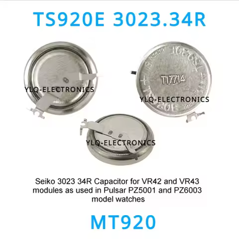 1PC 3023.34R TS920E 3023 34R 3023-34R MT920 Seiko Watch Kinetic Energy Rechargeable Battery for VR42