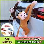 JONY Monkey Plush Toys, Long Arm Ape Quick Release Creativity Car Pendant, Car Accesorios Hanging Mo