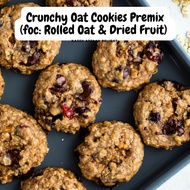 (TEPUNG BISKUT OAT CRUNCHY) Tepung Biskut Oat Crunchy Premix 600g Crunchy Oat Cookies Mix Flour