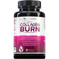 Multi Collagen Burn: Multi-Type Hydrolyzed Protein Peptides with Hyaluronic Acid, Vitamin C, SOD B D