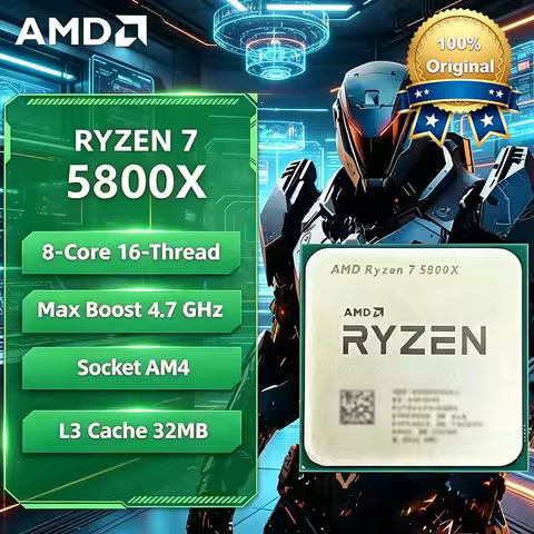 New AMD Ryzen 7 5800X AMD R7 5800X CPU 8-Core 16-Thread 3.8GHz Unlocked Desktop Processor Socket AM4