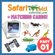 [SG STOCK] (Matching Card) Safari Toob Figurine Part 1 Early Learning Education Children Birthday Present Christmas Gift