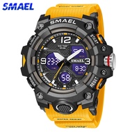 Smael 8008 Waterproof electronic watch for men Dual screen outdoor multifunction watch