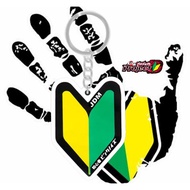 JDM Wakaba Leaf jdm Logo Keychain Keyring Key Ring Holder for Car Styling