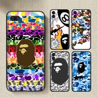 OPPO A5S A3S A12E A37 A39 A57 A7 2018 A59 F1S F3 A83 A1K R9 R9S Phone Case 5BE8 Bape Black Silicone 