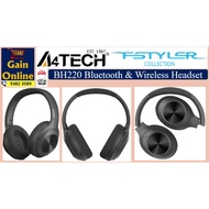 A4Tech BH220 Wireless & Bluetooth Headset with ENC Omni-Directional Mic Playtime 40H Soft Mesh Fabri