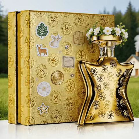 Bond No.9 Dubai Gold Eau de Parfum, Unisex Oriental Spicy Woody Scent. Rich Brandy & Saffron, Warm A