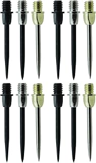 TAODAN 12PCS 37mm/1.46inch Long Dart Converter Steel Converter Dart Accessory Dart Steel Tip Convers