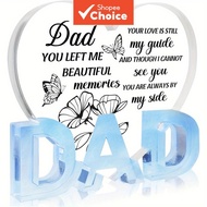 Best Father Gifts from Daughter Son, Acrylic Heart Plaque Gifts Thank You Gifts for Birthday Christm