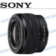 【中壢NOVA-水世界】SONY FE 28-60mm F4-5.6 標準變焦鏡頭 全片幅 SEL2860 公司貨