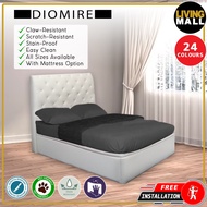 Living Mall Diomire Mia 14"/16"/18" SBD Storage Bed Pet Friendly Fabric 16 Colors w/ Mattress Add-On