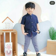 Kemko Gaza Anak / Kemeja Anak Sage Green/ Koko Anak ( Atasan Kemko