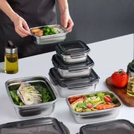Captain Cook Food Graded Stainless Steel Heatable Rectangle Container 400ml/600ml/1000ml/1300ml/1900