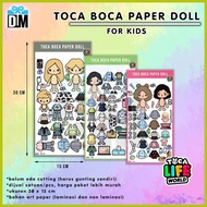 🅼 ▰ ➺ Toca Boca Paper Doll BP Toca Life World Children's Education Toy Toca Boca M Sticker