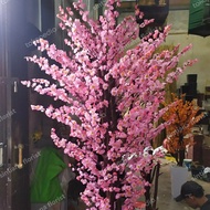 pohon sakura artificial tinggi 2m pot bulat rimbun