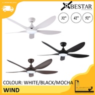 Bestar Wind DC ceiling fan with light 32"/42"/52"
