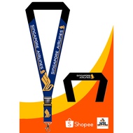 [KEDAI LOKAL 🇲🇾] Singapore Airlines Lanyard  FREE ID HOLDER  with safety buckle SIA Lanyard Airline 