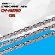 SHIMANO DEORE M6100 Chain 12 Speed MTB 118 Link Chain with Quick Link Bike Accessories Parts M7100  