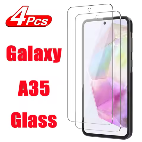1/4Pcs Protective Tempered Glass For Samsung Galaxy A35 5G Screen Protector