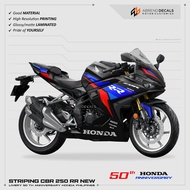 CBR 250 RR NEW LIVERY TRI COLOR 50 YEAR ANNIVERSARY STRIPING HONDA CBR 250 RR STICKER/ CBR STRIPE/ C