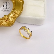 [Gold & Co] New Ring Emas 916 Cincin Acuan Ombak Rindu 3 Layer Ring (2C) Gold 916 Emas Tulen