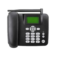 โทรศัพท์ไร้สายคงที่4G โทรศัพท์ตั้งโต๊ะซิมการ์ดโทรศัพท์ไร้สายพร้อมเสาอากาศวิทยุนาฬิกาปลุก SMS Funtion สำหรับ Call Center