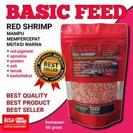 udang kering super red carophyll | super red shrimps | pakan ikan | channa maru red sampit sentarum