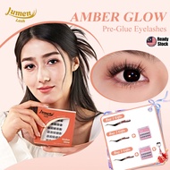 Bulu Mata [Free Golden Tweezer] Lumen Lash # Amber Glow | Self Adhesive Series Eyelash Glue Free | 1