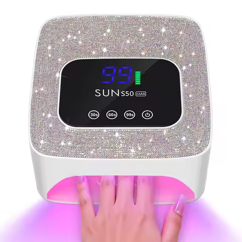 Rechargeable UV 57LEDs Nail Lamp For Nails Wireless Gel Polish Lamp With Diamond Professional Nail 1