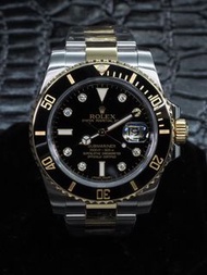 Rolex Submariner Date (Ref. 116613LN) w/ Diamond (Serti) Dial