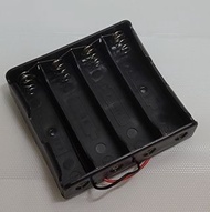 18650 電池盒 盒座 4節 並聯 parallel 帶線 DC 免焊 18650 充電 鋰電池 lithium battery charger 3.7v 4.2v 充電器強光 電筒 收音機 頭燈 