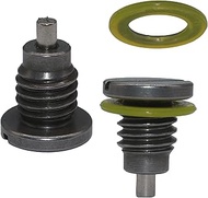 XRmarine 10-14834A1 2-Piece Marine Gear Housing Drain Plugs Screw Set for Mer-Cruiser Rear Wheel Dri