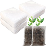 TIHOOD 300PCS 3.9"x4.7" Plant Nursery BagsNon-Plant Seeding Grow Bags Vegetables Fabric Seedling Bag